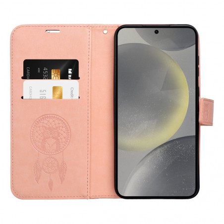 Samsung Galaxy A15 LTE Wallet Cases MEZZO Book Dreamcatcher  Peach fuzz