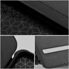 Apple iPhone 17 Pro Wallet Cases Razor Book Carbon Fibre, Carbon pattern  Black